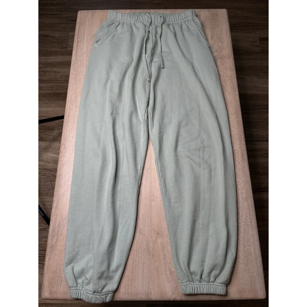 Daily Drills Unisex Jogger Sweatpants in Harbor Light Green Size M/L